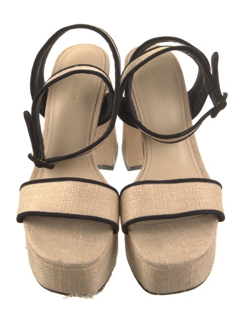 Larroude Raffia Sandals