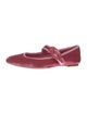 Larroude Velvet Mary Jane Flats