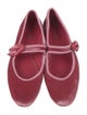 Larroude Velvet Mary Jane Flats