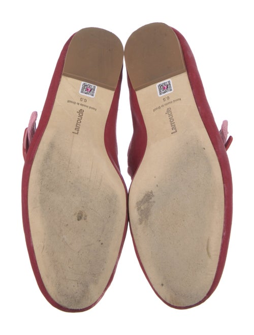 Larroude Velvet Mary Jane Flats