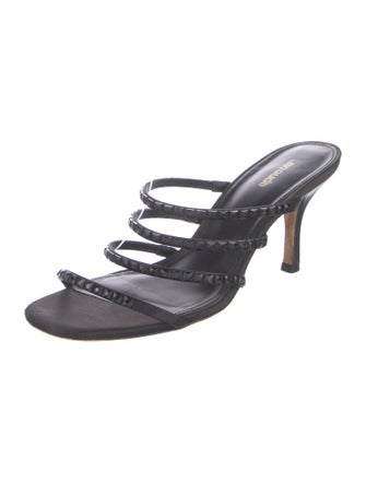 Larroude Satin Slides