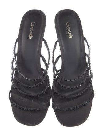 Larroude Satin Slides