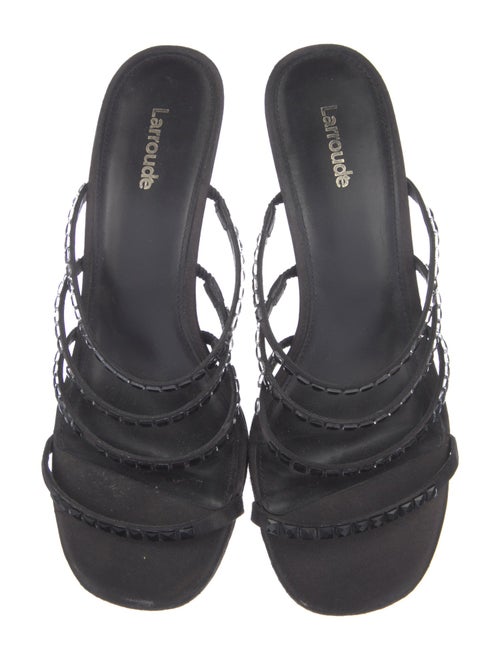 Larroude Satin Slides