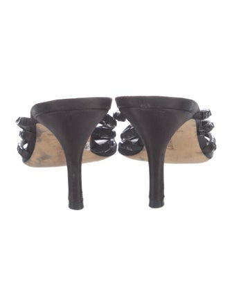 Larroude Satin Slides