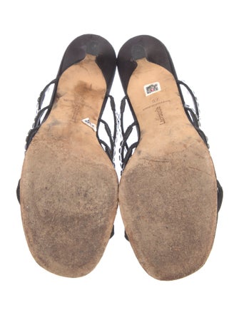 Larroude Satin Slides