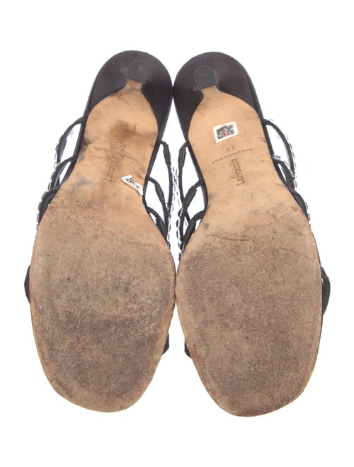 Larroude Satin Slides