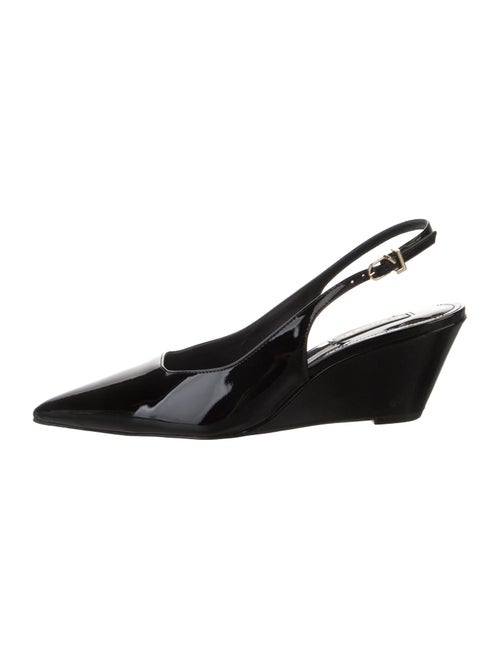 Larroude Patent Leather Slingback Pumps