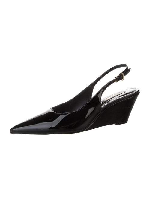 Larroude Patent Leather Slingback Pumps