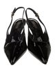 Larroude Patent Leather Slingback Pumps
