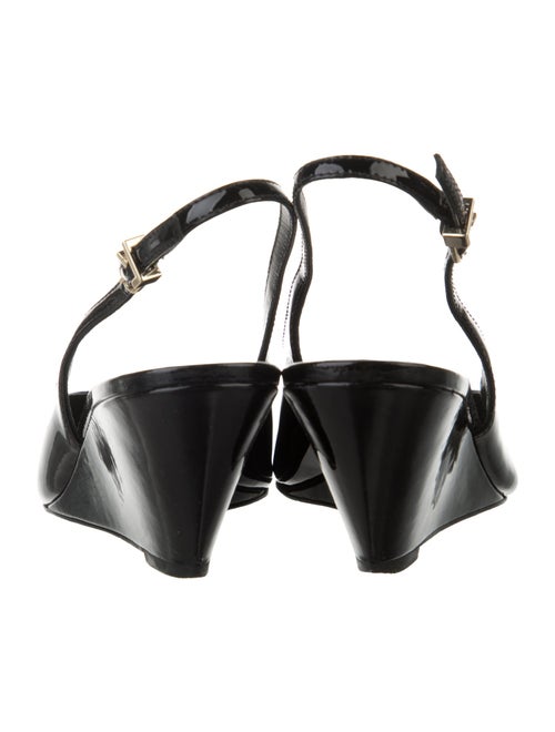 Larroude Patent Leather Slingback Pumps