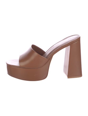 Larroude Leather Slides