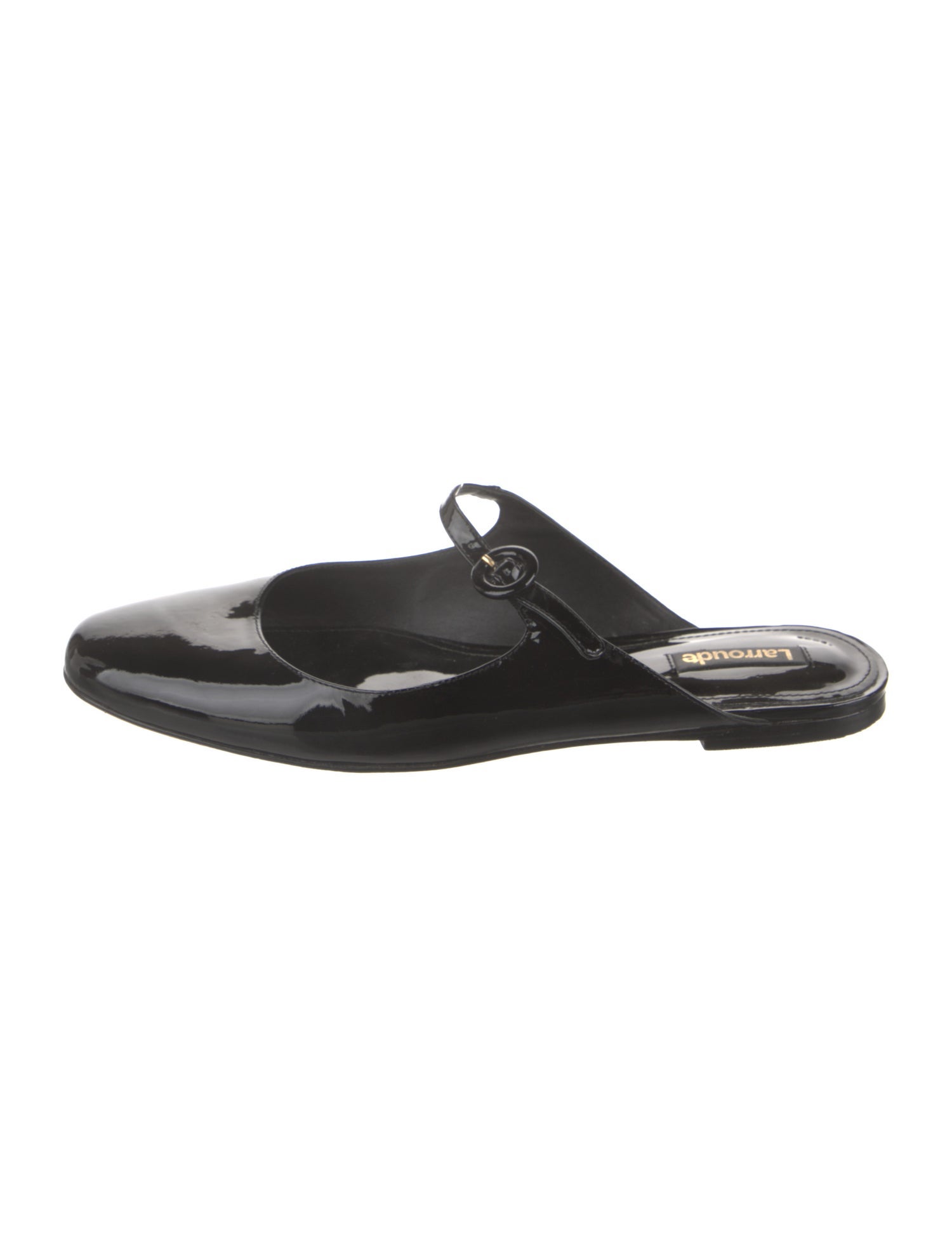 Larroude Patent Leather Mules