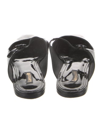 Larroude Patent Leather Mules