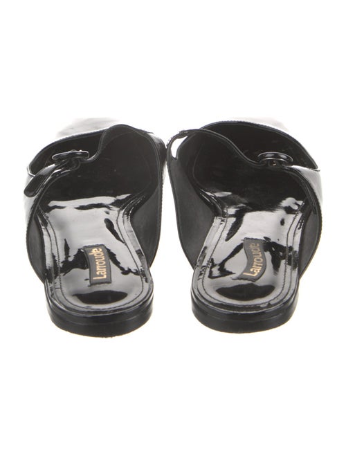 Larroude Patent Leather Mules