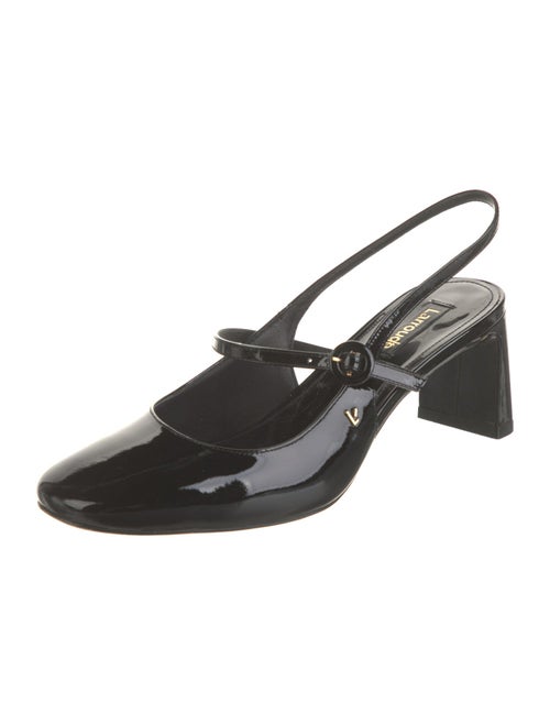 Larroude Patent Leather Slingback Pumps