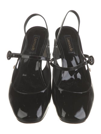 Larroude Patent Leather Slingback Pumps
