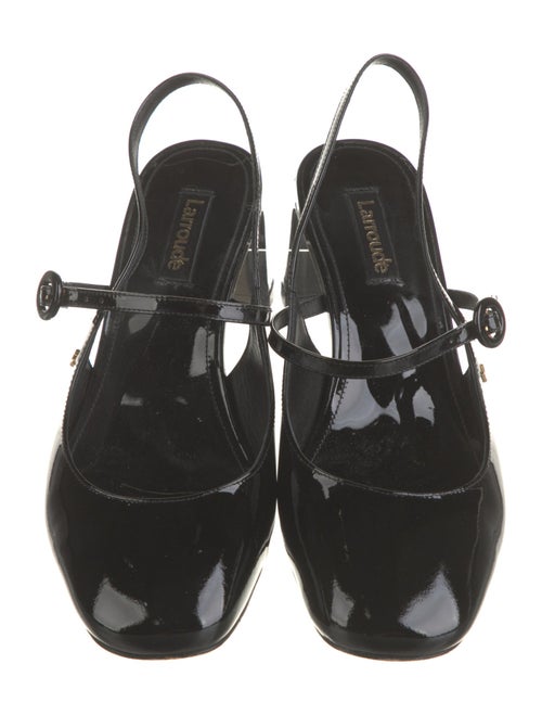 Larroude Patent Leather Slingback Pumps