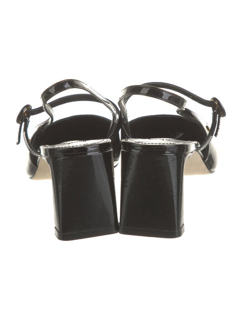 Larroude Patent Leather Slingback Pumps