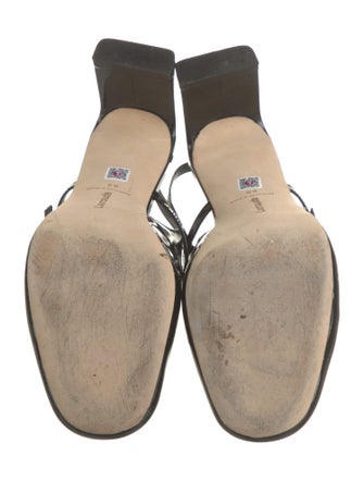 Larroude Patent Leather Slingback Pumps