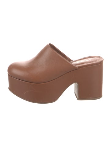 Larroude Pumps Leather Mules 5