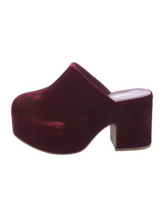Larroude Velvet Mules