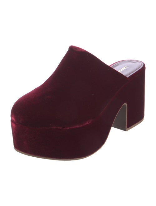 Larroude Velvet Mules