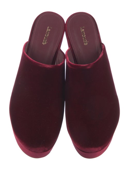 Larroude Velvet Mules