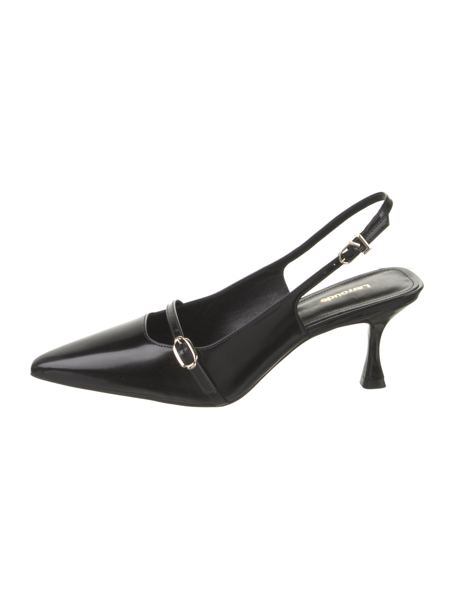 Larroude Leather Slingback Pumps