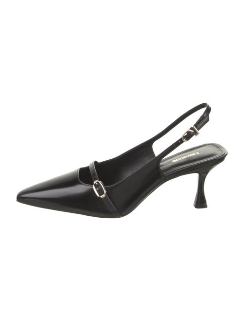 Larroude Leather Slingback Pumps