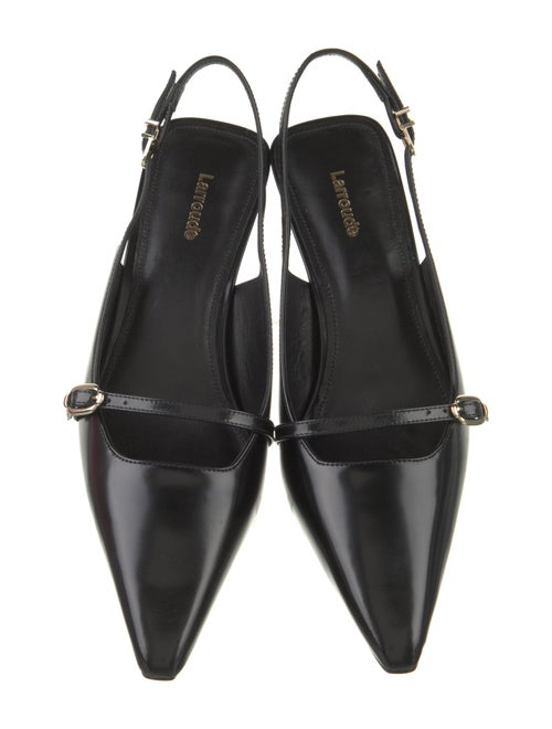 Larroude Leather Slingback Pumps
