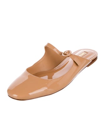Larroude Patent Leather Mules
