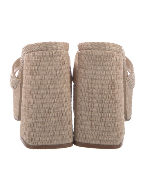 Larroude Raffia Slides