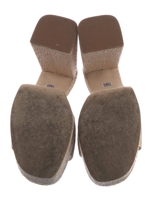 Larroude Raffia Slides