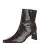 Larroude Embossed Leather Boots