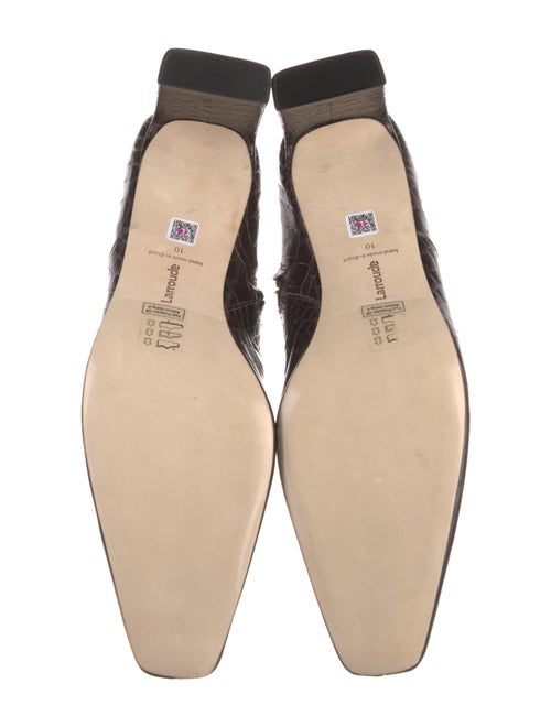 Larroude Embossed Leather Boots