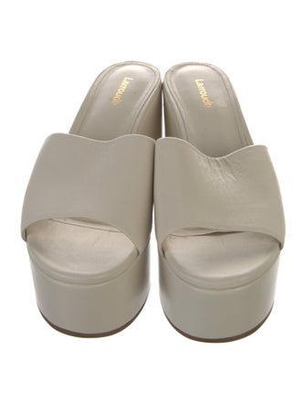 Larroude Leather Slides