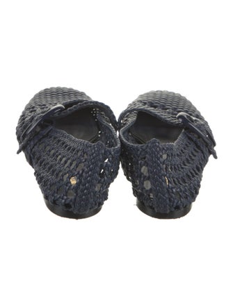 Larroude Leather Braided Accents Loafers