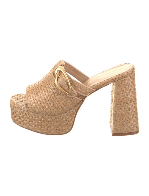 Larroude Raffia Slides