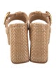 Larroude Raffia Slides
