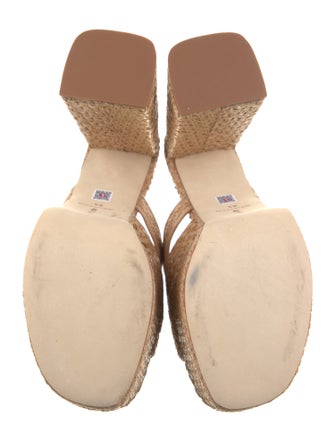 Larroude Raffia Slides