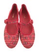 Larroude Canvas Printed Mary Jane Flats