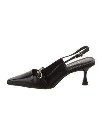 Larroude Leather Slingback Pumps