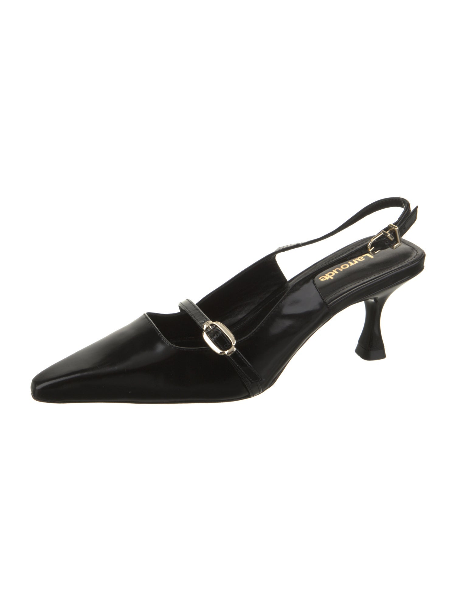 Larroude Leather Slingback Pumps