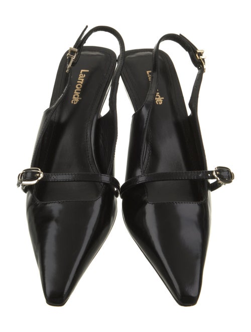 Larroude Leather Slingback Pumps
