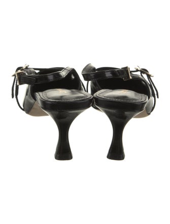 Larroude Leather Slingback Pumps