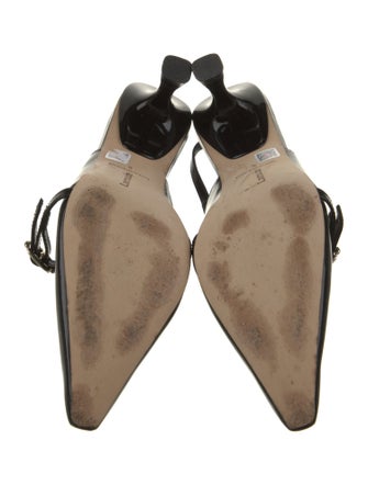 Larroude Leather Slingback Pumps