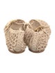 Larroude Raffia Mary Jane Flats