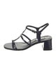 Larroude Patent Leather T-Strap Sandals