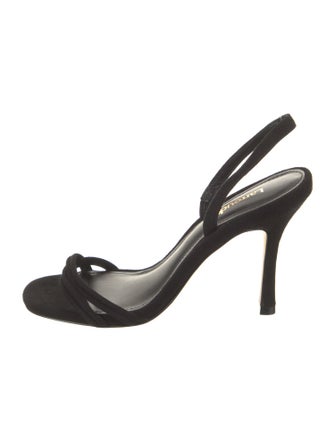Larroude Suede Slingback Sandals