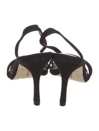 Larroude Suede Slingback Sandals